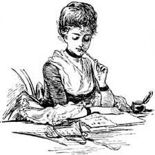 Woman writingb